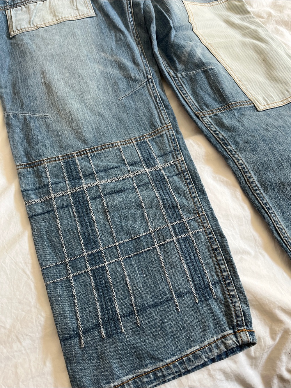 NWT Pilcro The Wanderer Denim Utility Overalls plus size 32 - Picture 2 of 16